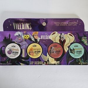Disney Villains Lip Scrub And Lip Balm Set 0.28 oz